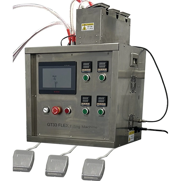 Czech Most Popular Fully-Automatic CBD/HHC Oil Filling Machine GT33 For Thick Cannabis Oil Filling