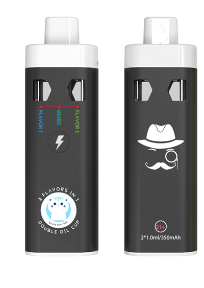 2 в 1 HHC Vape Pen|Празна писалка за еднократна употреба|CBD двойни аромати, акумулаторна, горещ продавач